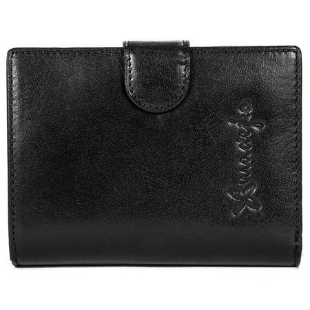 Maciejka Black Leather Wallets 8075