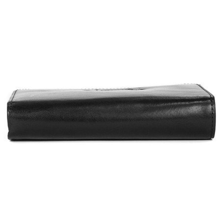 Maciejka Black Leather Wallets 8141