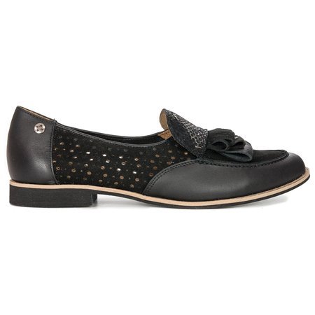 Maciejka Black Low Shoes 04883-01/00-5