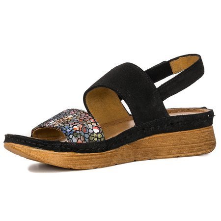 Maciejka Black Multi Sandals 04142-20/00-5
