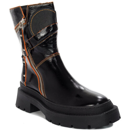 Maciejka Black+Orange Women's Boots