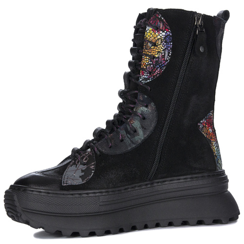 Maciejka Black Platform Boots