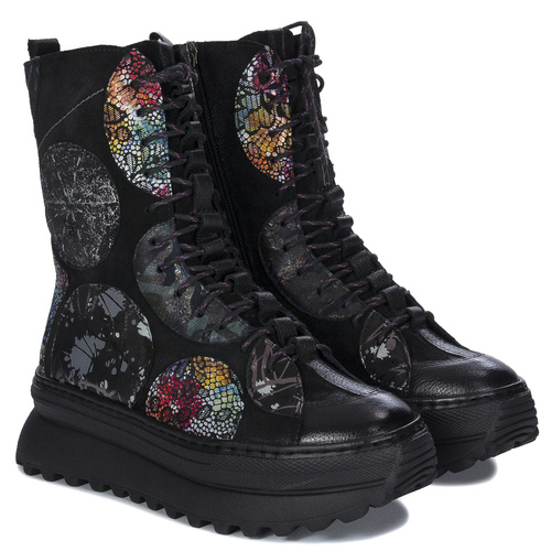 Maciejka Black Platform Boots