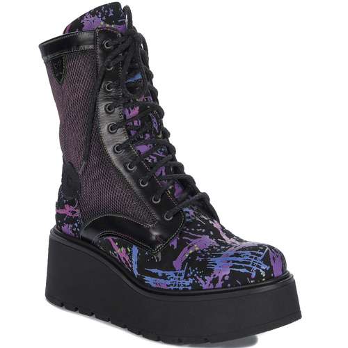 Maciejka Black + Purple Boots 06720-07/00-8