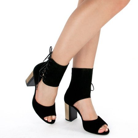 Maciejka Black Sandals 04122-01/00-5