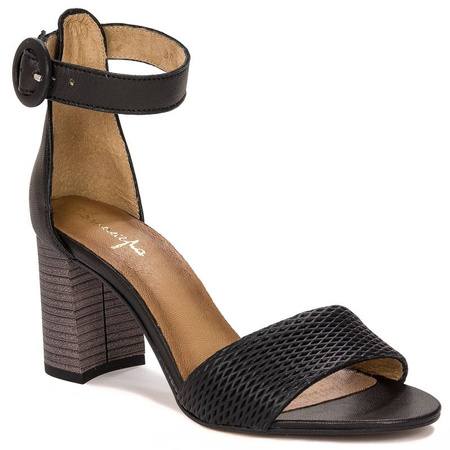Maciejka Black Sandals 04235-01/00-5
