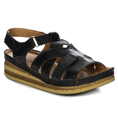 Maciejka Black Sandals L4490-01/00-1