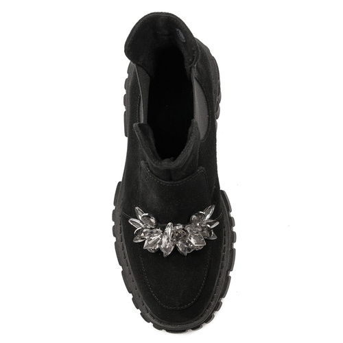 Maciejka Black Suede women's Boots 2857J-05/00-8