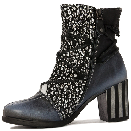 Maciejka Black+White Women's Boots 05605-01/00-7