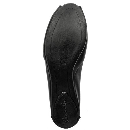 Maciejka Black Women's Flat Shoes 03497-01/00-6