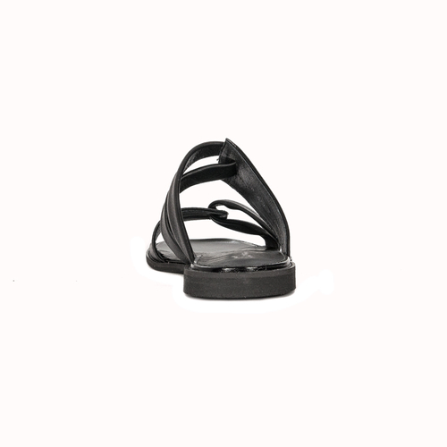 Maciejka Black Women's Leather Slides