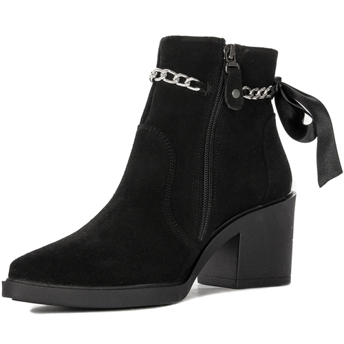 Maciejka Black Women's Suede Leather Boots