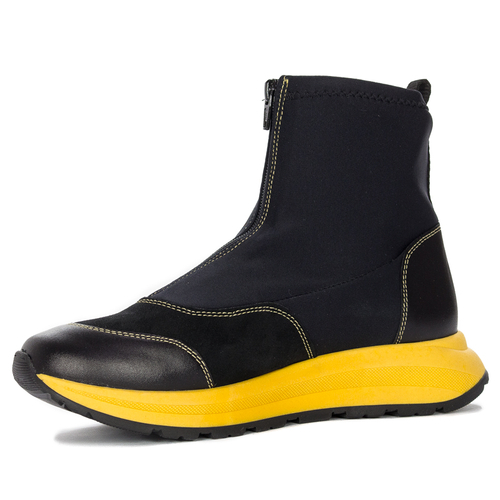 Maciejka Black+Yellow Boots 06297-01/00-8