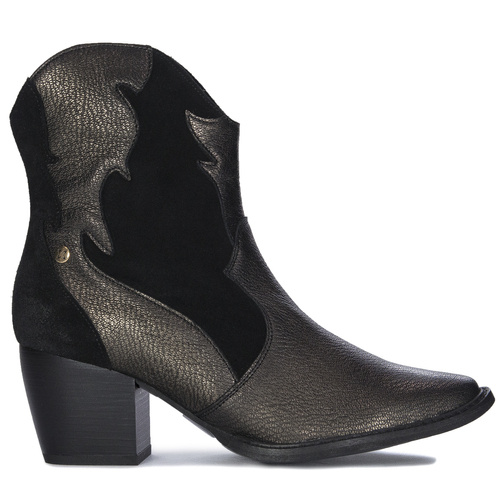 Maciejka Black and Gold Women's Boots