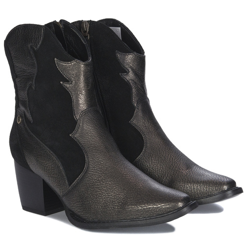 Maciejka Black and Gold Women's Boots