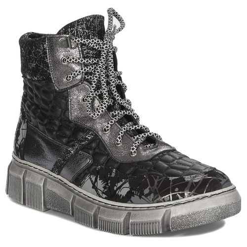 Maciejka Black and Silver Women's Boots 