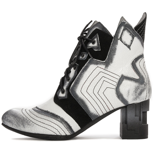 Maciejka Black and White Boots 03194-11/00-5