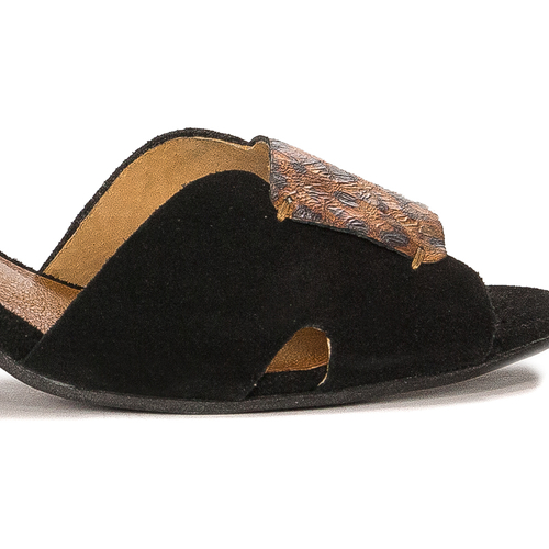 Maciejka Black+copper Sandals 04120-32/00-5
