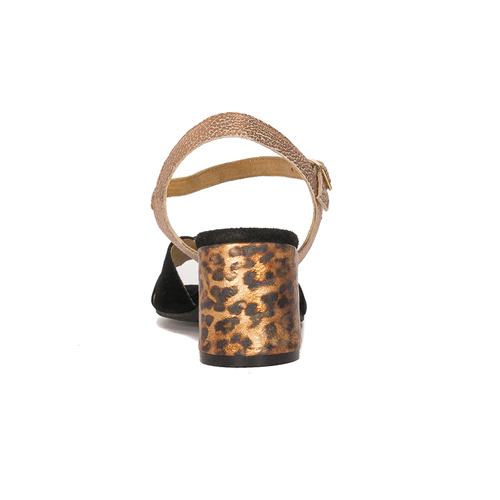 Maciejka Black+copper Sandals 04120-32/00-5