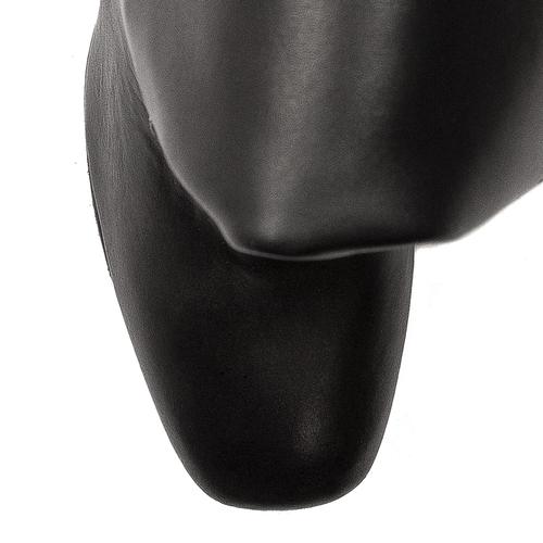 Maciejka Black leather Knee-High Boots 05692-01/00-3