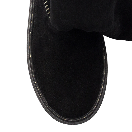 Maciejka Black leather Knee-High Boots 