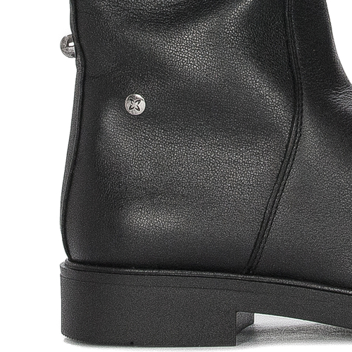 Maciejka Black leather Knee-High Boots
