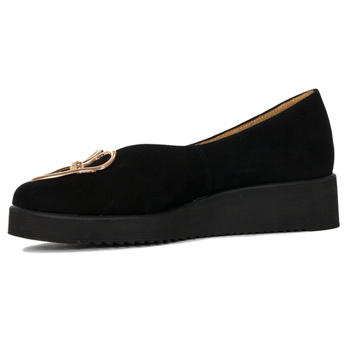 Maciejka Black suede leather Flat Shoes 5315A-01/00-5