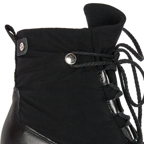 Maciejka Black women's Lace-Up Boots 05777-01/00-8