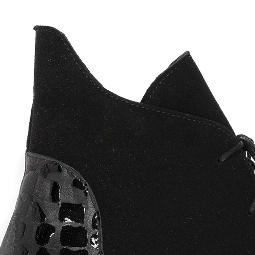 Maciejka Black women's Lace-Up Boots 2878J-01/00-3