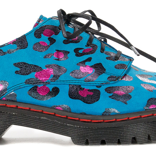 Maciejka Blue Flat Shoes 04087-47/00-5
