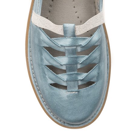 Maciejka Blue Flat Shoes 04094-34/00-6