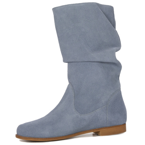 Maciejka Blue Knee-High Boots 05057-06/00-6