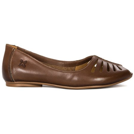 Maciejka Brown Flat Shoes 03497-02/00-6