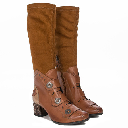 Maciejka Brown Knee-High Boots 04170-19/00-3