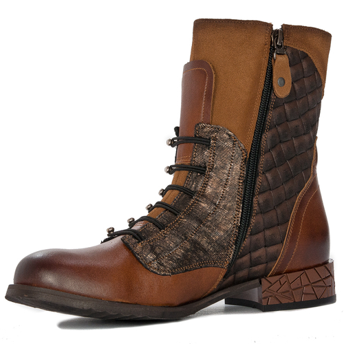 Maciejka Brown Lace-Up Boots 05582-29/00-7