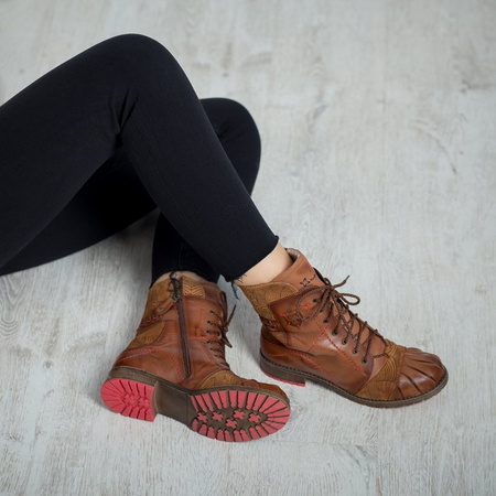 Maciejka Brown Lace-up Boots 03961-29/00-4