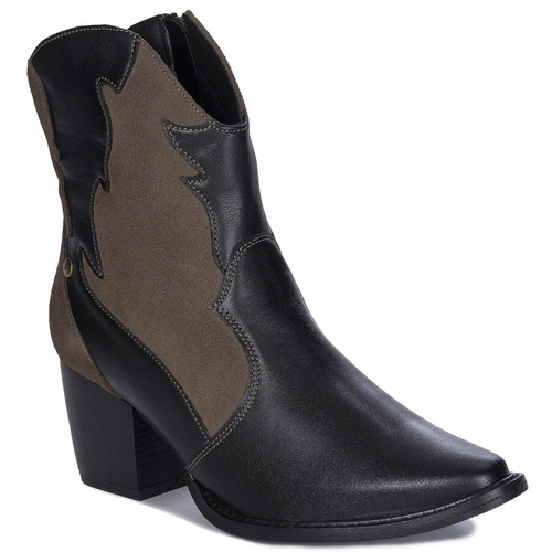 Maciejka Brown and Black Women's Boots