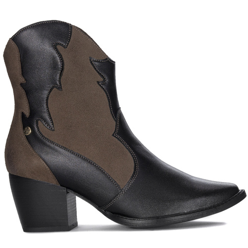 Maciejka Brown and Black Women's Boots