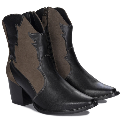 Maciejka Brown and Black Women's Boots