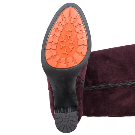 Maciejka Burgundy Knee-High Boots