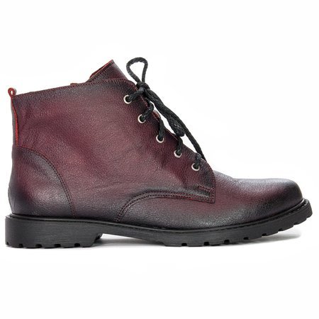 Maciejka Burgundy Leather Boots