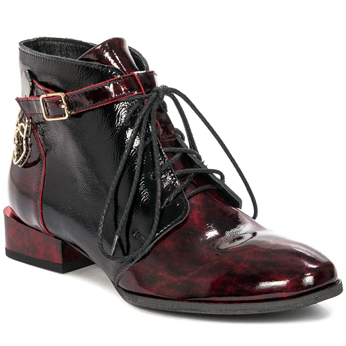 Maciejka Burgundy Leather women's Boots 5743A-23/00-7