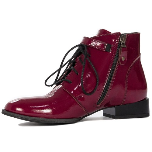 Maciejka Burgundy Leather women's Boots 5743A-44/00-7