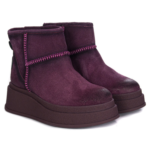 Maciejka Burgundy Snow Boots