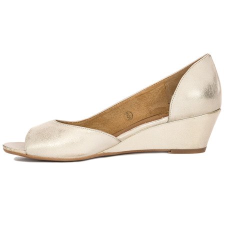 Maciejka Gold Flat Shoes 01304-48/00-5