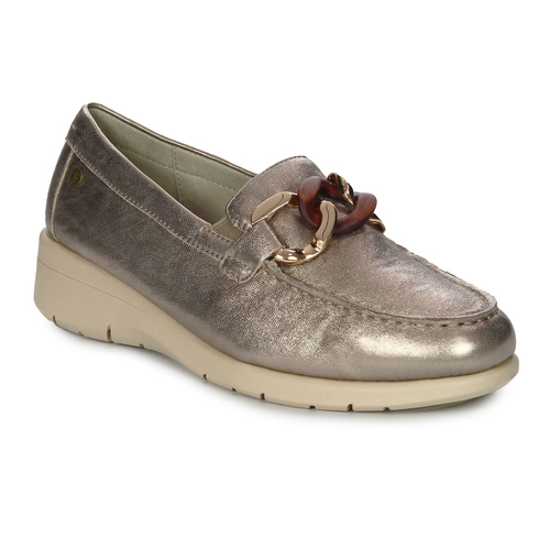 Maciejka Gold Leather Flat Shoes P6507-25/00-1