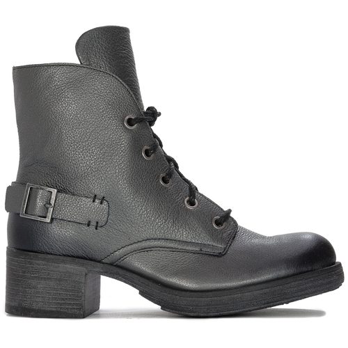 Maciejka Graphite leather women's Lace-up Boots