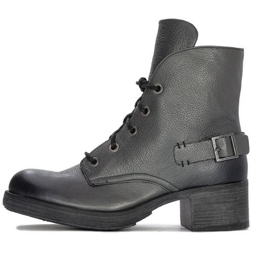 Maciejka Graphite leather women's Lace-up Boots