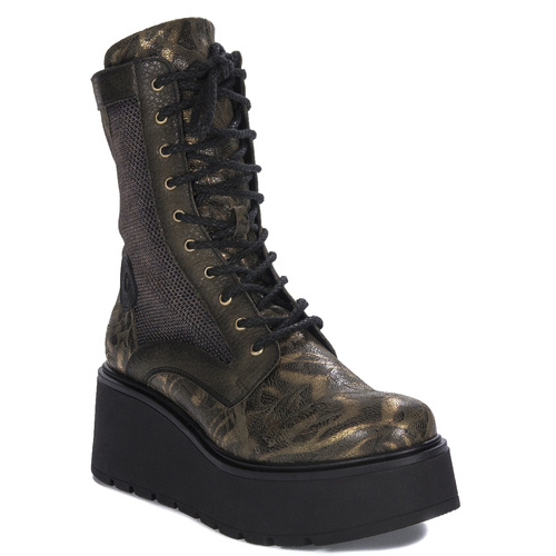 Maciejka Green + Gold Boots 06720-25/00-8