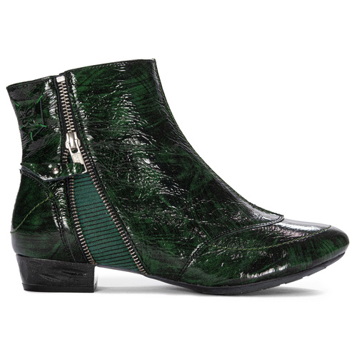 Maciejka Green Leather Women's Boots